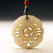 清 青玉透雕轉(zhuǎn)心佩