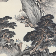  鄭昶 松崖談道圖