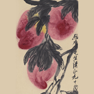 齊白石 遐庵先生壽桃