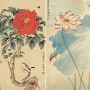 于非闇 花鳥四條屏