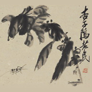 齊白石 秋蟲圖