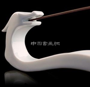 祥龍吐霧骨瓷香插