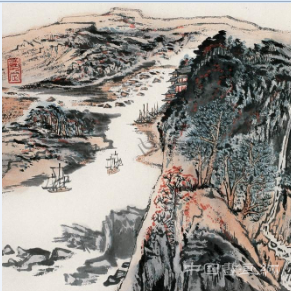 陸儼少書畫大觀（六）——《嘉陵高秋圖》