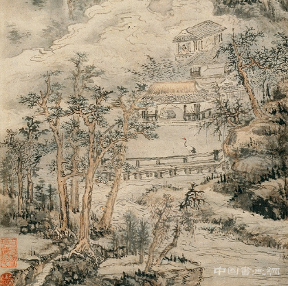 《蒼山結茅圖》賞析