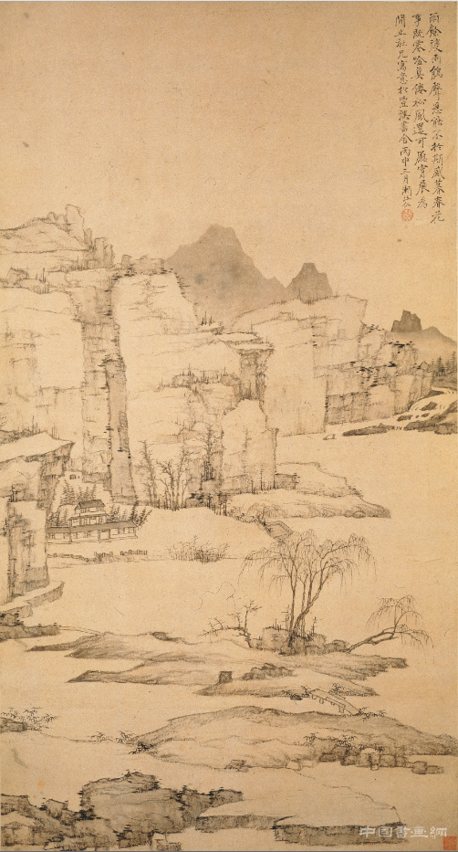 《雨余柳色圖》