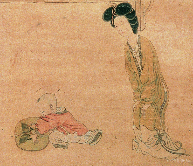 《斜倚熏籠圖軸》賞析