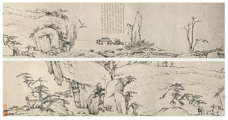 《長松羽士圖》