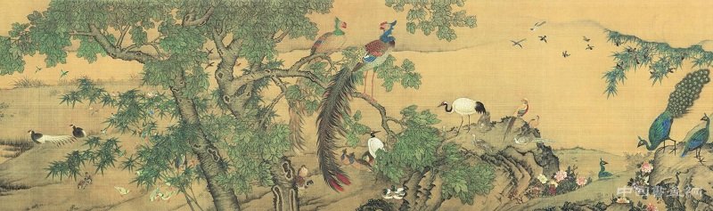 《百鳥朝鳳圖卷》