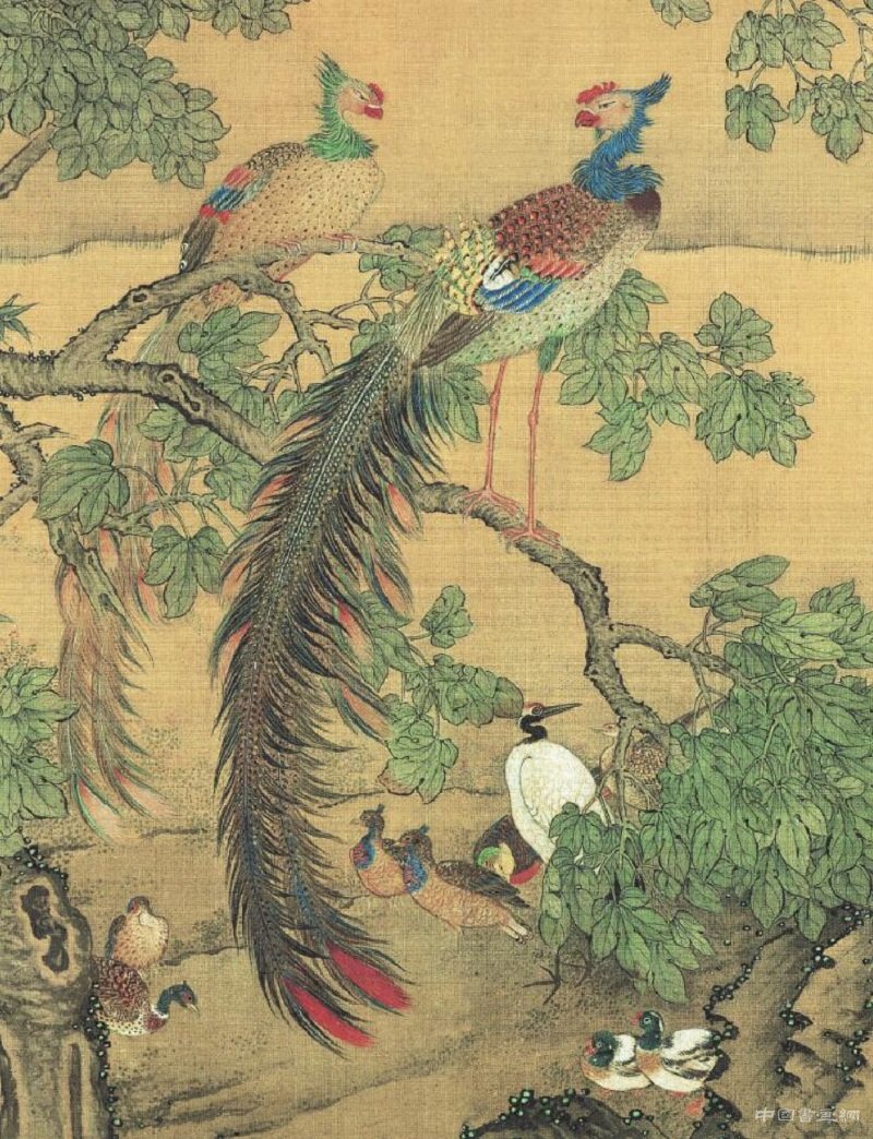 《百鳥朝鳳圖卷》