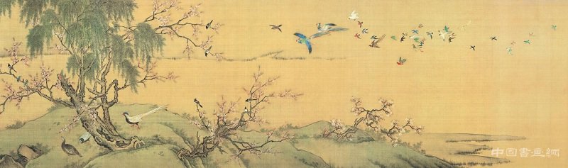 《百鳥朝鳳圖卷》