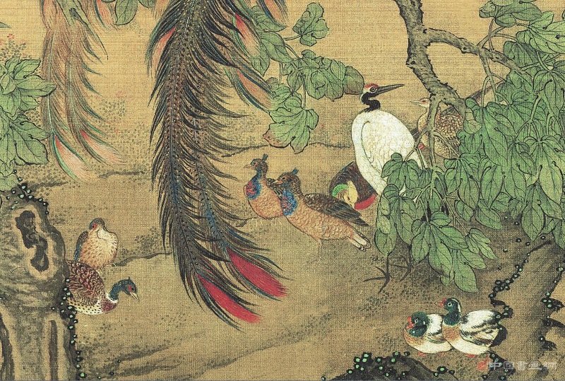 《百鳥朝鳳圖卷》