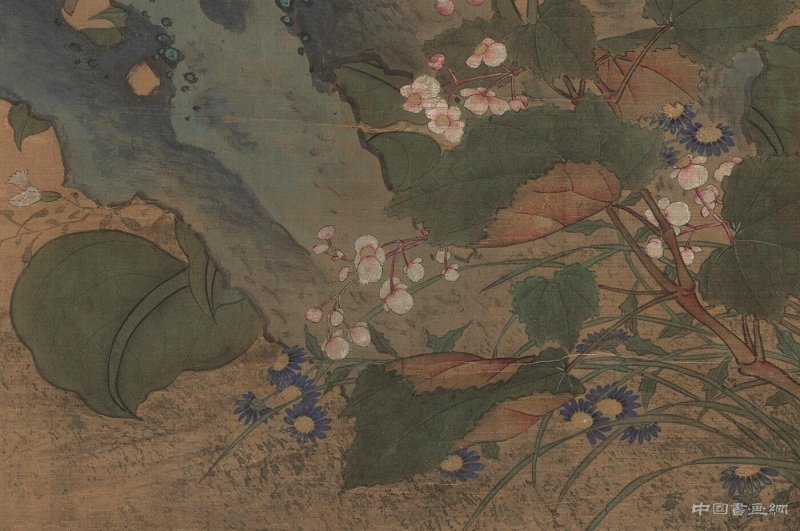 《秋花蛺蝶圖》