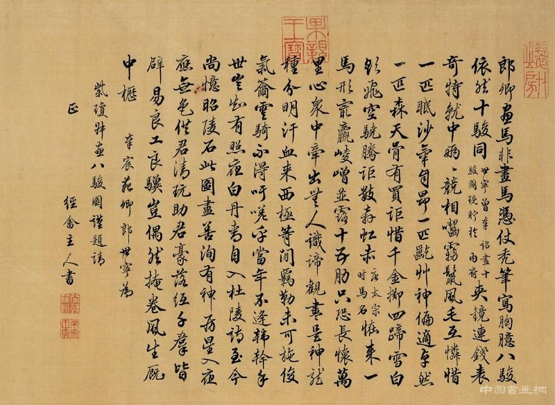 郎世寧《八駿圖》