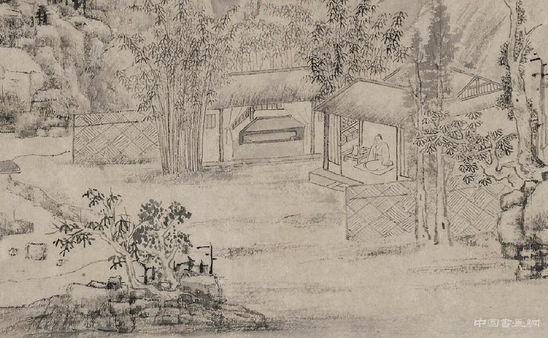 《山水人物四段合卷》