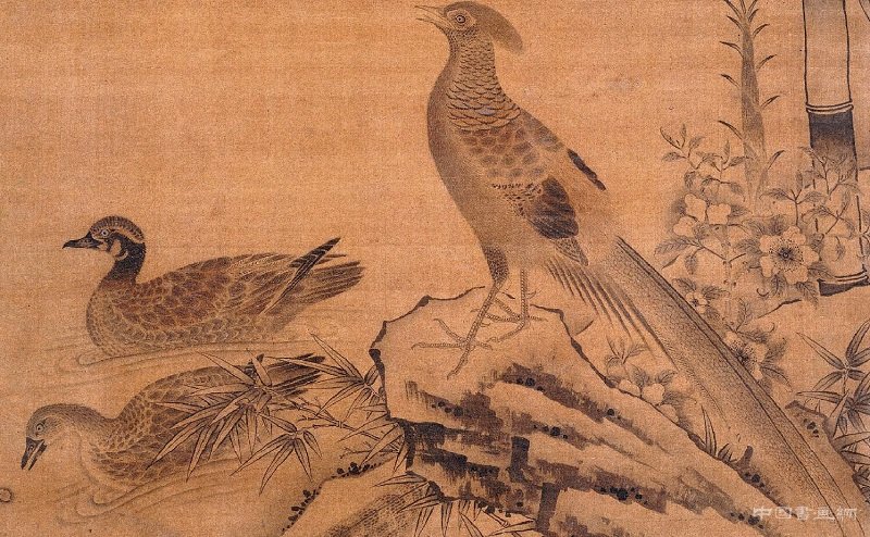 杏竹報春訊,春禽寄春意——《杏竹春禽圖軸》