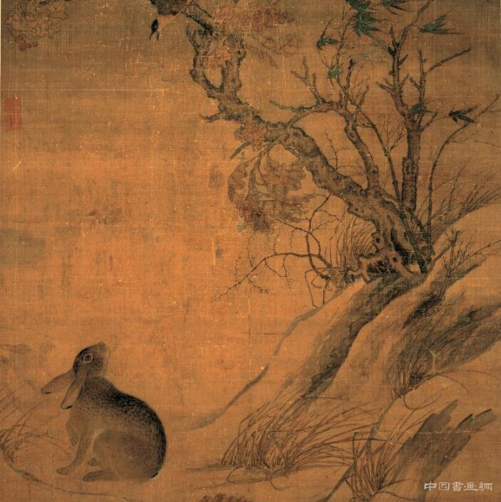 中國工筆花鳥畫典范作品——《雙喜圖》