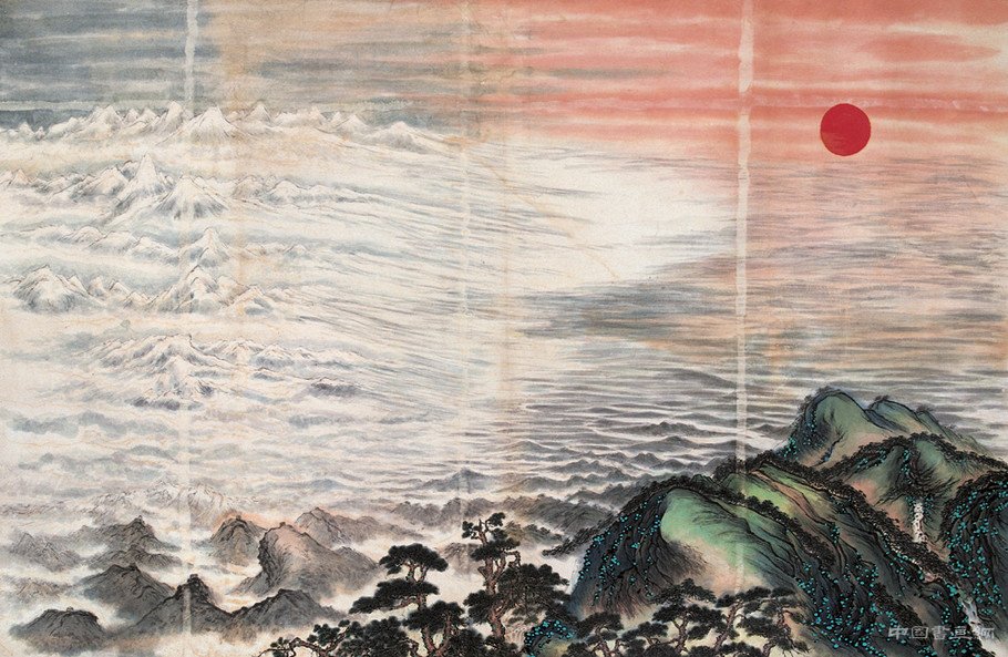 人民大會堂內(nèi)最大的一幅國畫《江山如此多嬌》