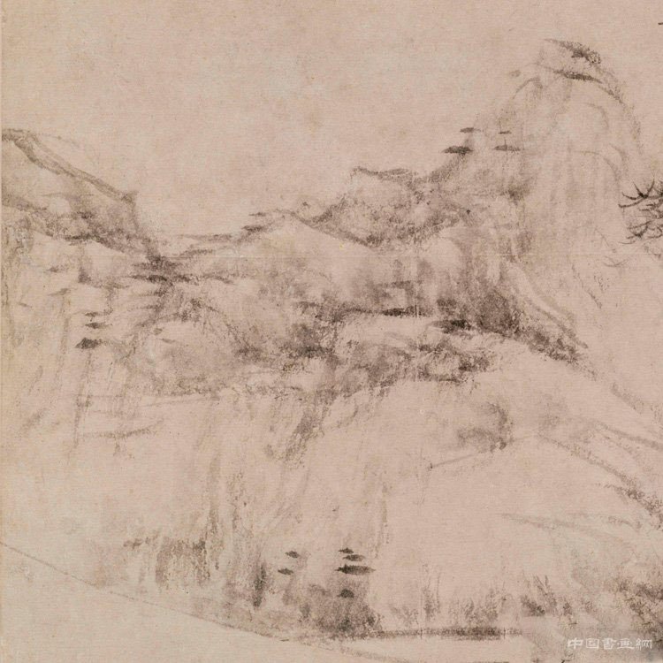 倪瓚晚年之作《幽澗寒松圖》