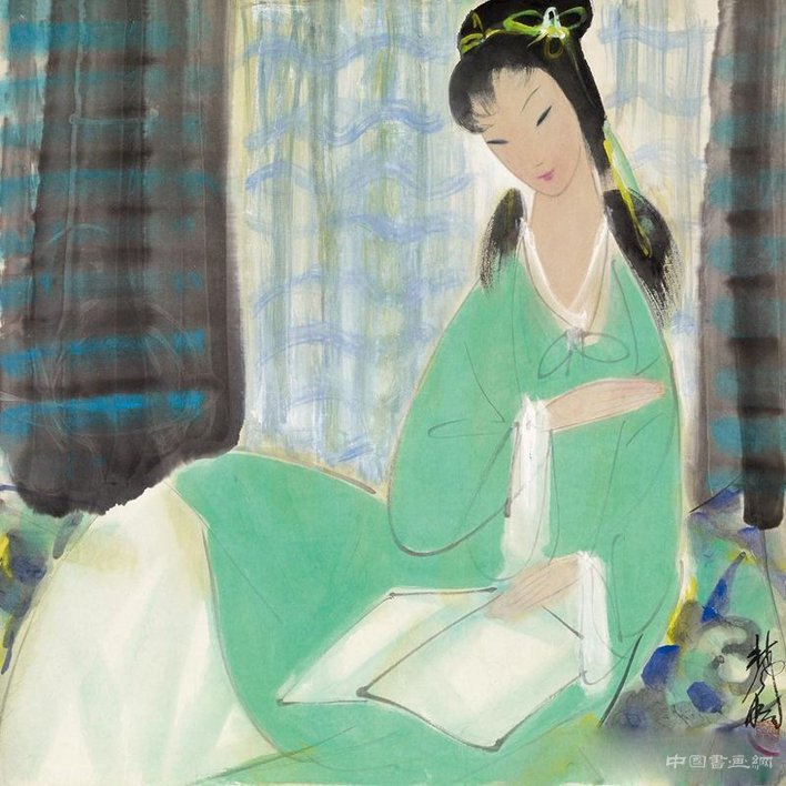 令人景仰的高山——林風眠仕女圖