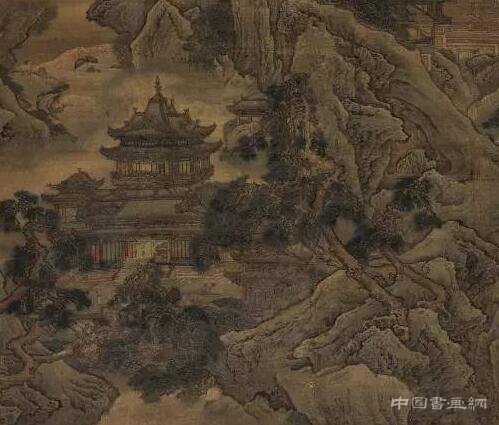 袁耀《蓬萊仙境》圖軸