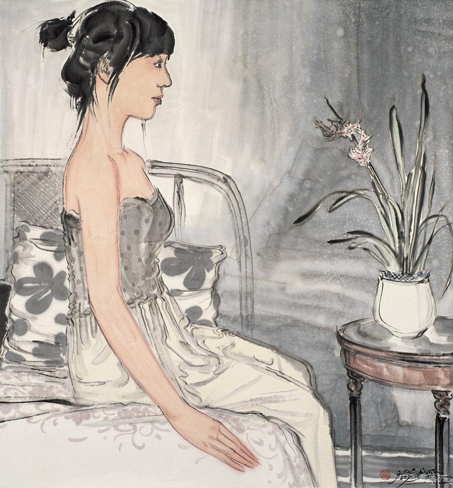 范治斌：寫(xiě)實(shí)造型與寫(xiě)意筆墨的交響 空靈透明的東方氣質(zhì)