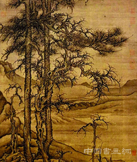 李成《寒林平野圖》：如夢霧中