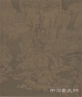 黃公望九峰雪霽圖軸