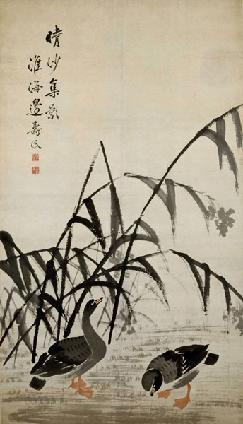 邊壽民 晴沙集影圖軸