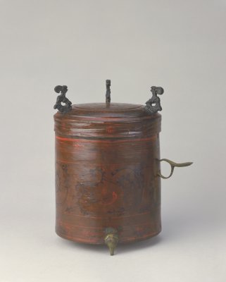 彩繪漆云鳳紋樽