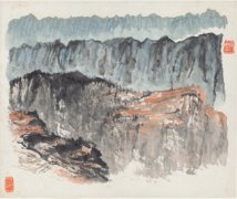 石魯 黃山高坡圖