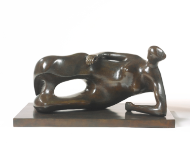 仰臥女子像:手肘