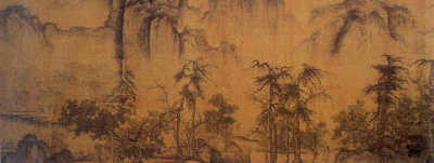 王詵 漁村小雪圖