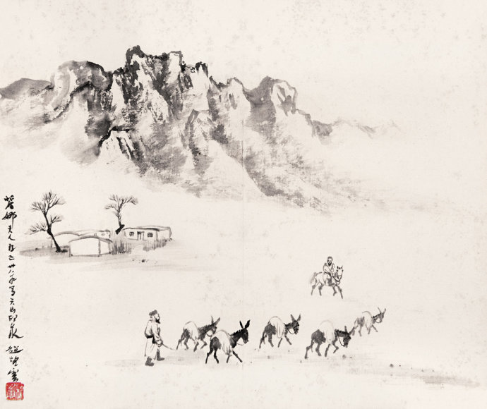 趙望云山水畫作品賞析(一)