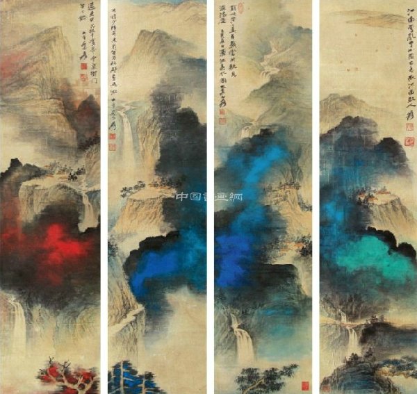 張大千山水畫作品賞析