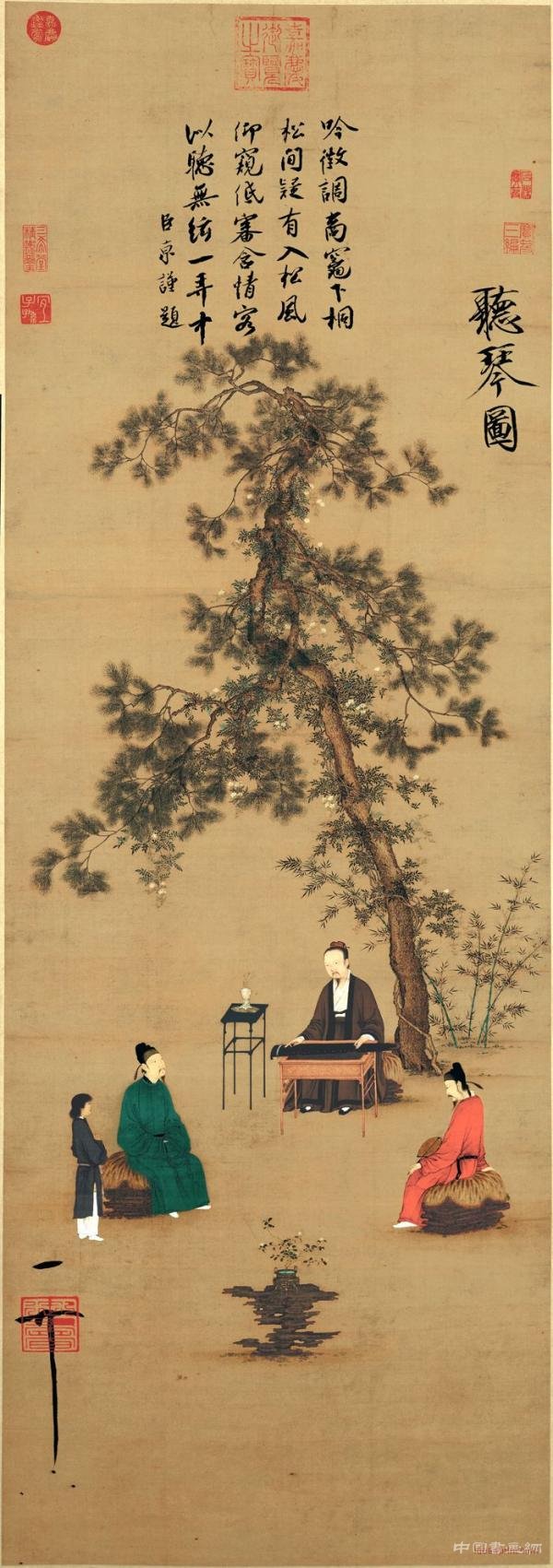 《聽琴圖》中,末路王朝的君臣互粉模式