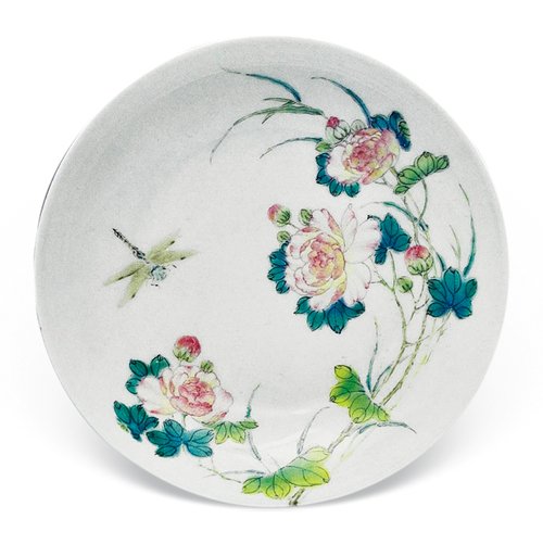 中國嘉德2017春拍精品預覽,巧繪珍窯若寫生——記清乾隆粉彩過枝芙蓉花蜻蜓