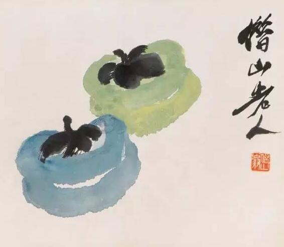齊白石筆下的柿子