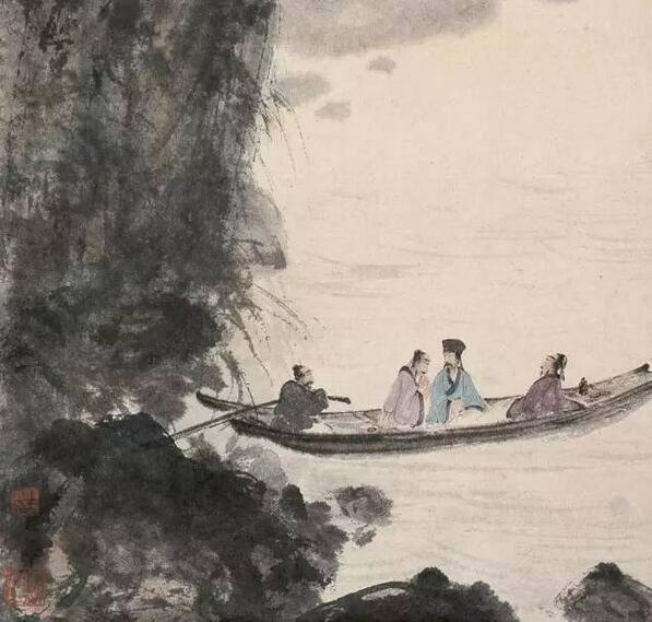 傅抱石的“大膽落墨”與“小心收拾”