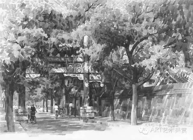 一枝鉛筆很輕，他畫的胡同很沉