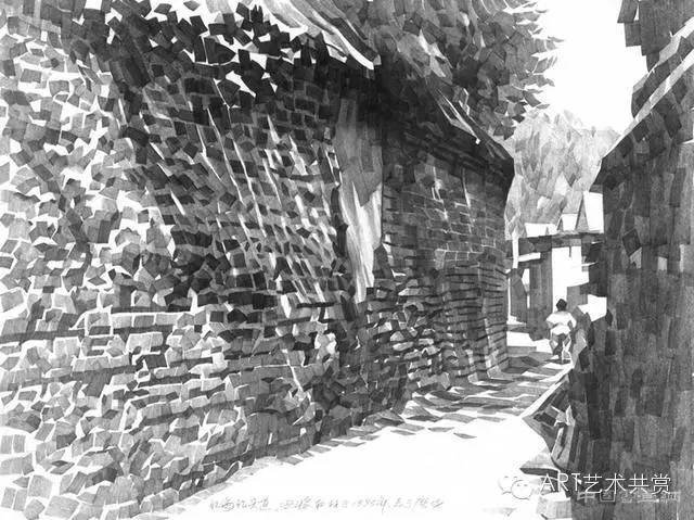 一枝鉛筆很輕，他畫的胡同很沉