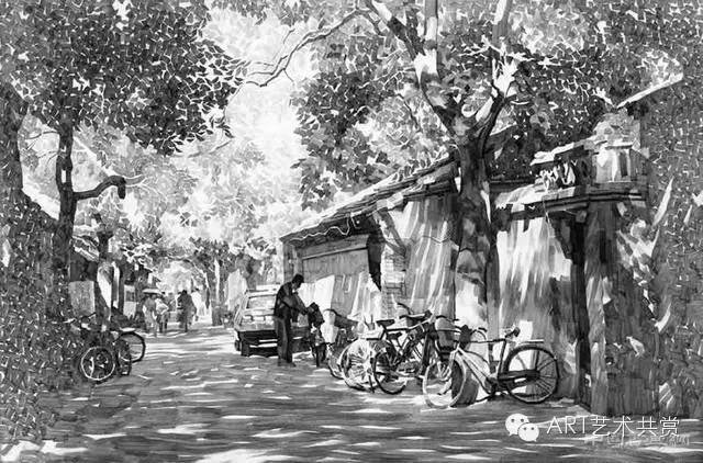 一枝鉛筆很輕，他畫的胡同很沉