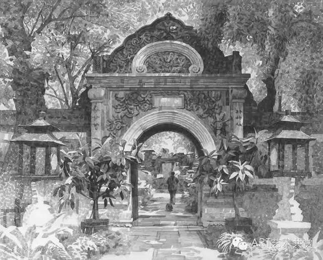 一枝鉛筆很輕，他畫的胡同很沉