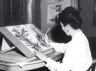 宋美齡的國畫造詣及其山水畫作欣賞