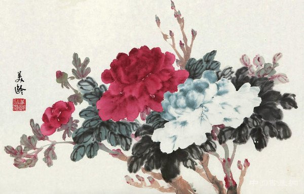 宋美齡的國畫造詣及其山水畫作欣賞