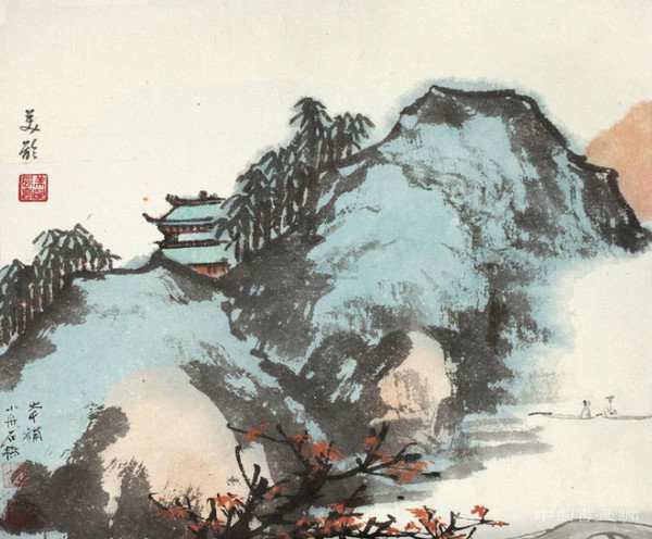 宋美齡的國畫造詣及其山水畫作欣賞