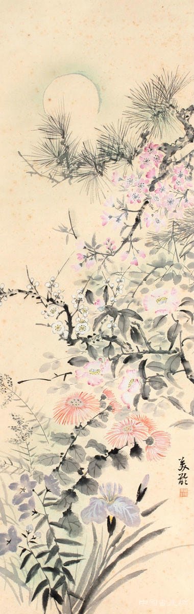 宋美齡的國畫造詣及其山水畫作欣賞