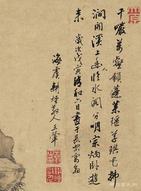 清 王翚 水閣幽人圖