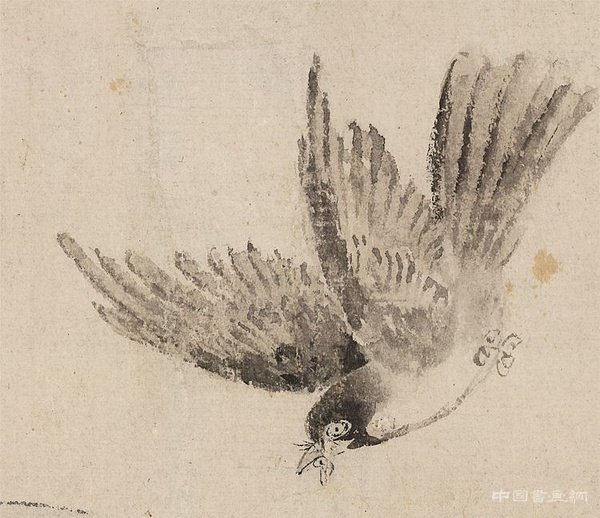 清 王榖祥《春雛得飼圖》軸