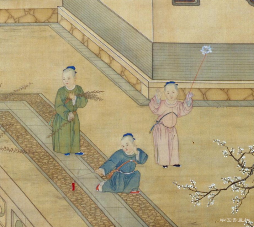 清 郎世寧等《乾隆帝歲朝行樂(lè)圖》軸