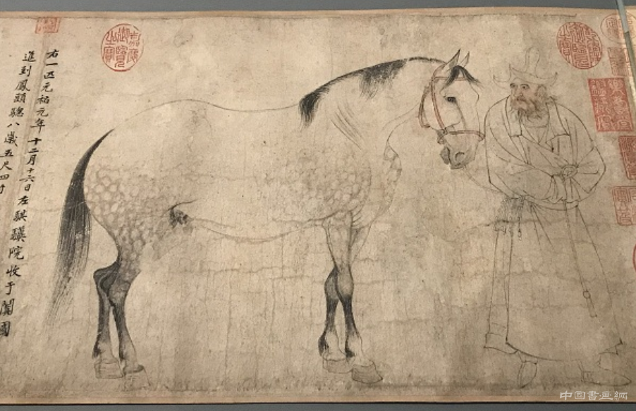 宋 李公麟《五馬圖卷》